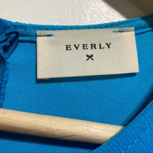 ModCloth Fit and Flare Pleat Front Sleeveless Dress in Turquoise Blue Size Small - Picture 5 of 8